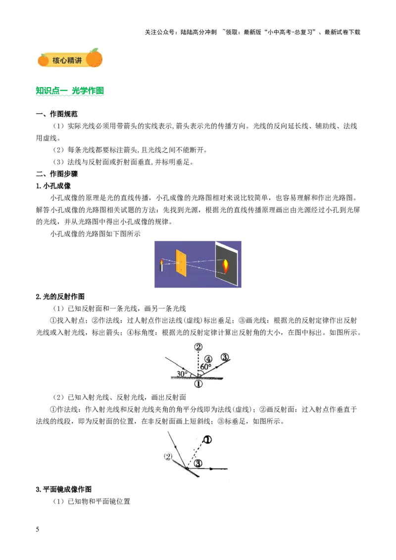 专题14作图题（讲练）（原卷版）_02中考总复习（2026版更新中）_04-物理-中考总复习_2025年中考复习资料_2025中考二轮课件ppt+讲义+练习物理_讲义+练习