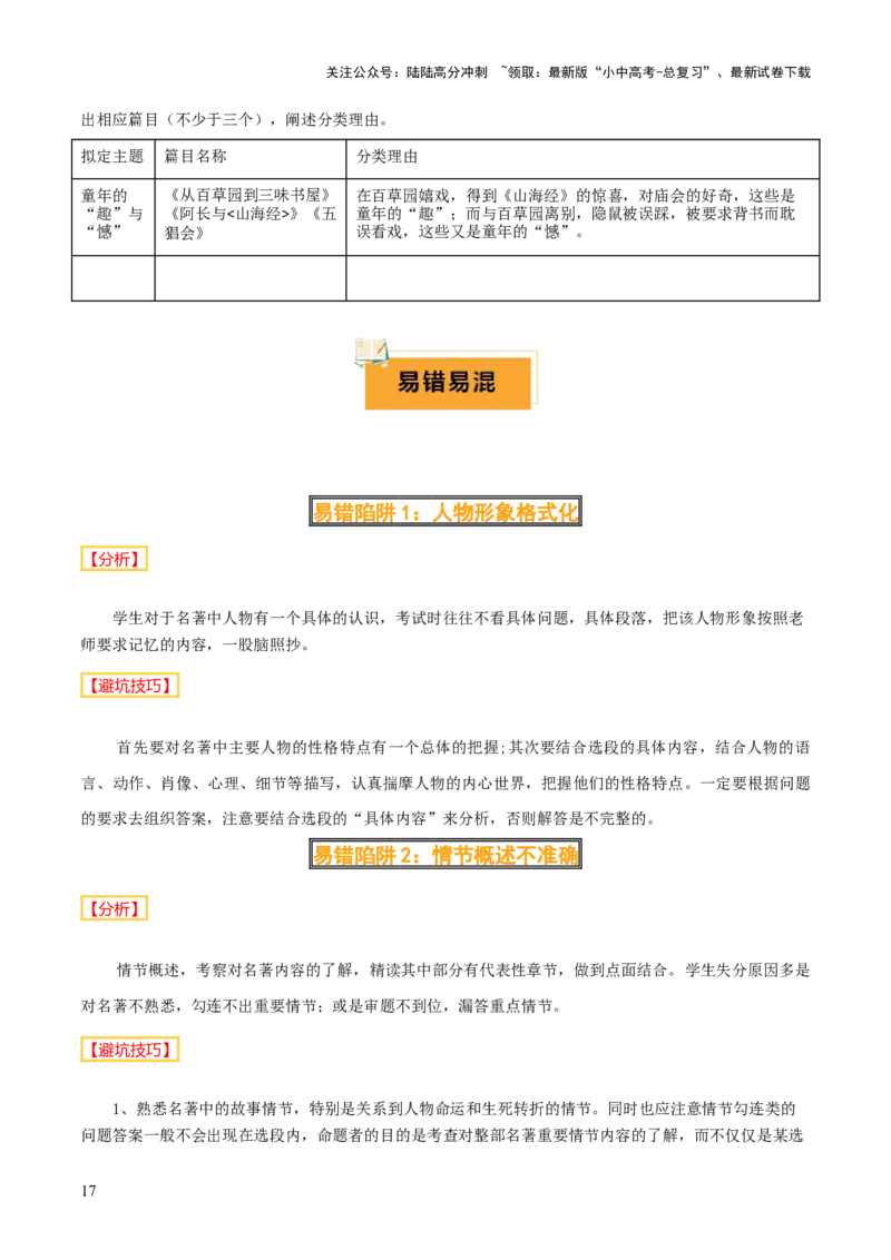 专题13《经典常谈》《钢铁是怎样炼成的》（7份思维导图+2部名著梳理+解题技巧+5大陷阱突破）（原卷版）_02中考总复习（2026版更新中）_01-语文-中考总复习_2025年中考资料
