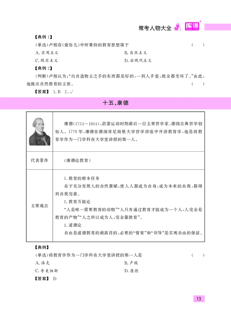 教师资格考试&middot;常考人物大全_教资备考_2026上_小学（科1+科2）_11.常考人物+文化素养+法律法规