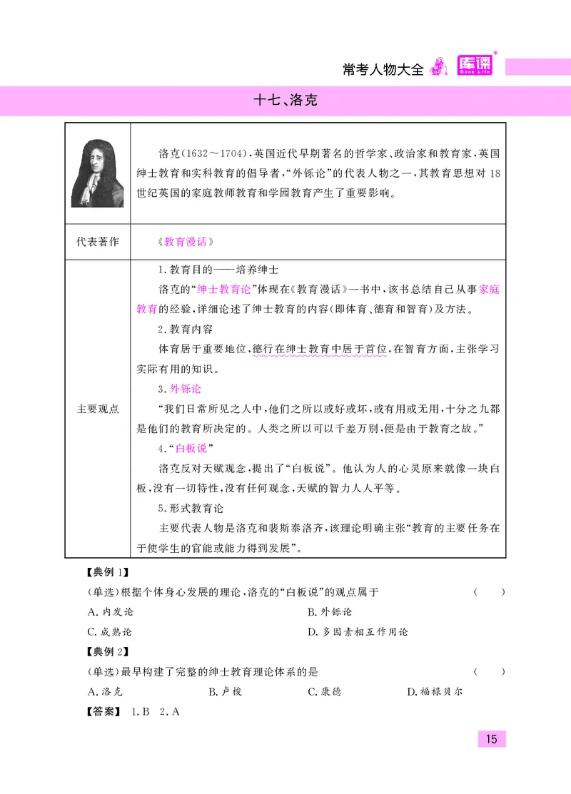 教师资格考试&middot;常考人物大全_教资备考_2026上_小学（科1+科2）_11.常考人物+文化素养+法律法规