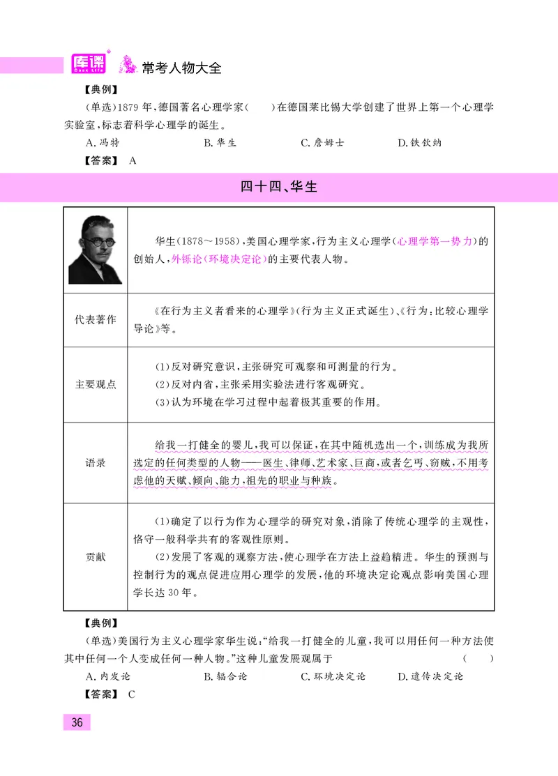 教师资格考试&middot;常考人物大全_教资备考_2026上_小学（科1+科2）_11.常考人物+文化素养+法律法规