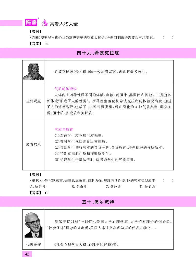 教师资格考试&middot;常考人物大全_教资备考_2026上_小学（科1+科2）_11.常考人物+文化素养+法律法规