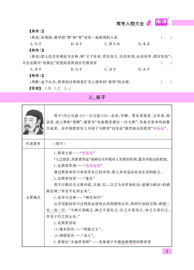 教师资格考试&middot;常考人物大全_教资备考_2026上_小学（科1+科2）_11.常考人物+文化素养+法律法规