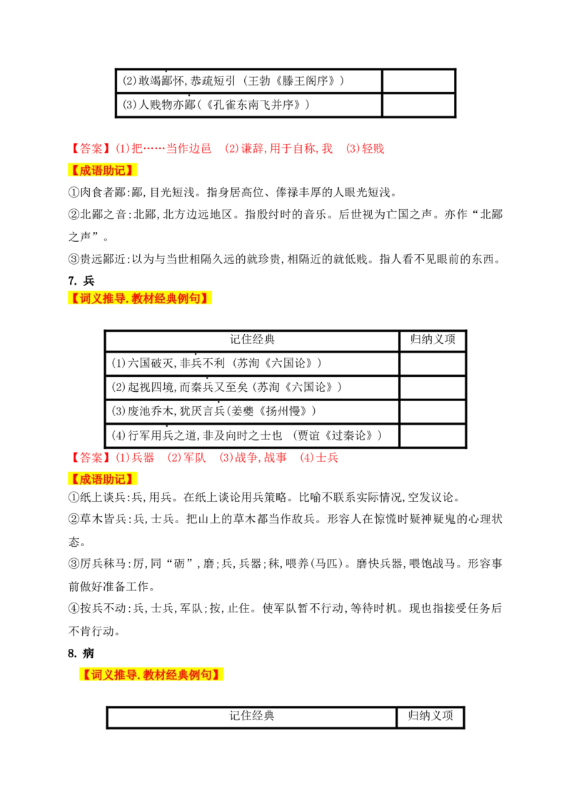 01高中统编教材120个高频考查文言实词教材经典例句+关联成语助记+高考对应真题（1-40）-2025年高考语文一轮复习之文言文阅读（全国通用）(1)_1.2025语文总复习_2025年新高考资料_一轮复习