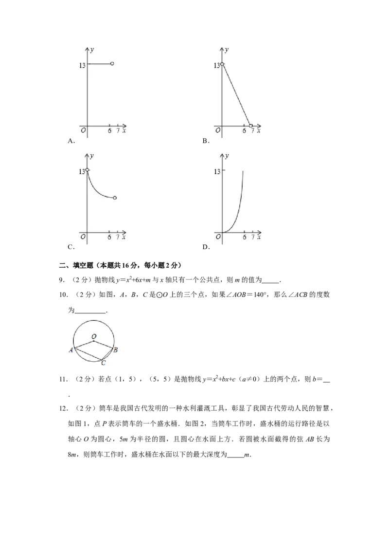 北京四中2020-2021学年九年级上学期期中数学试卷(1)_北京初中期末题_C605-京七八九_B京市数学七八九_北京9上数学_2020-2021