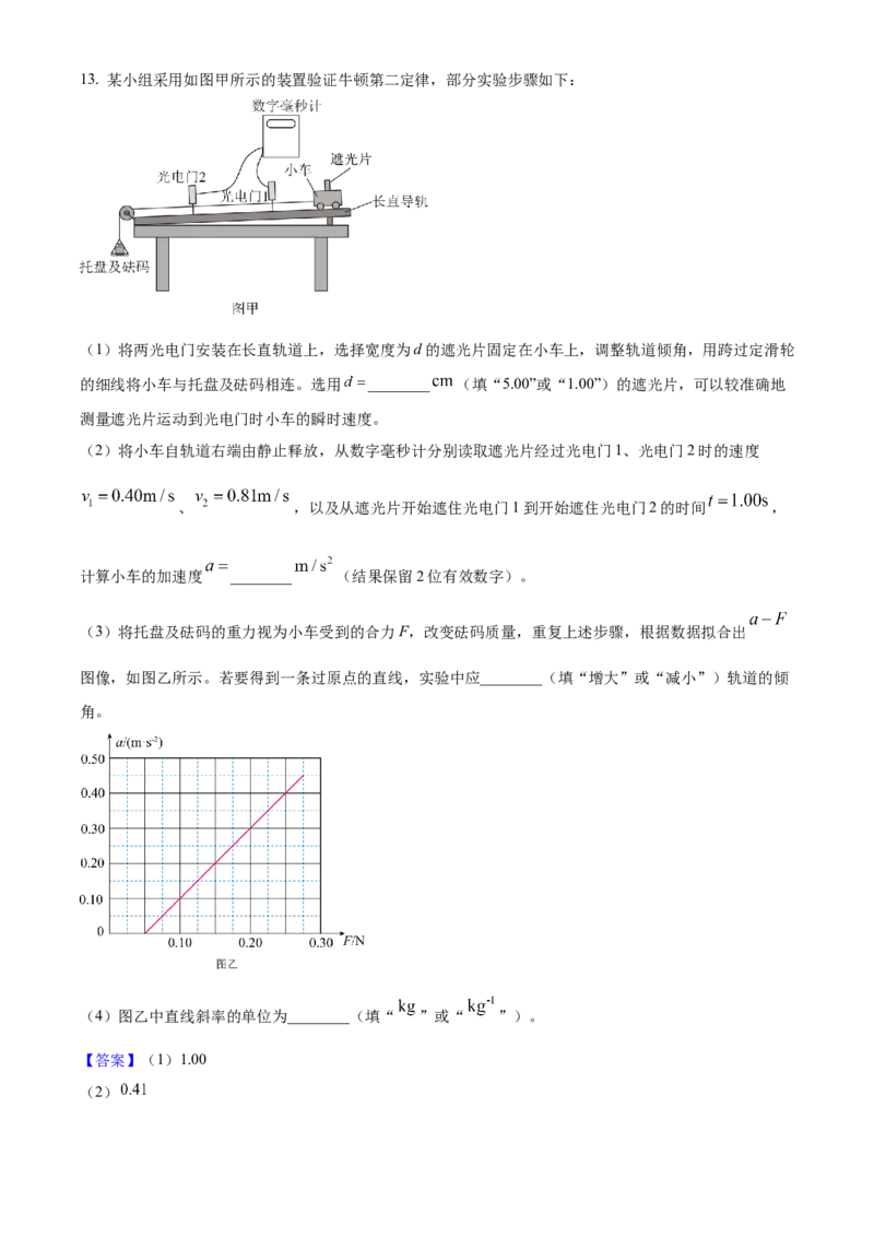2025年高考物理真题（山东自主命题）（解析版）_全国卷+地方卷_4.物理_1.物理高考真题试卷_2025年高考-物理_2025年山东自主命题