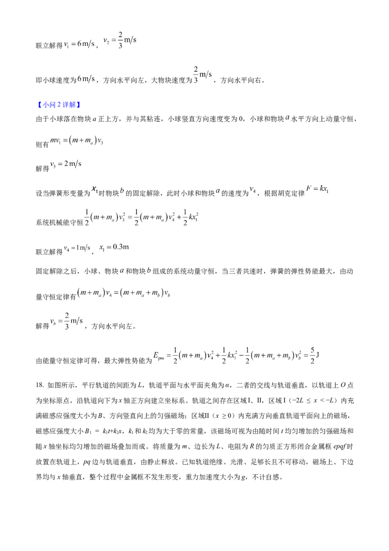 2025年高考物理真题（山东自主命题）（解析版）_全国卷+地方卷_4.物理_1.物理高考真题试卷_2025年高考-物理_2025年山东自主命题