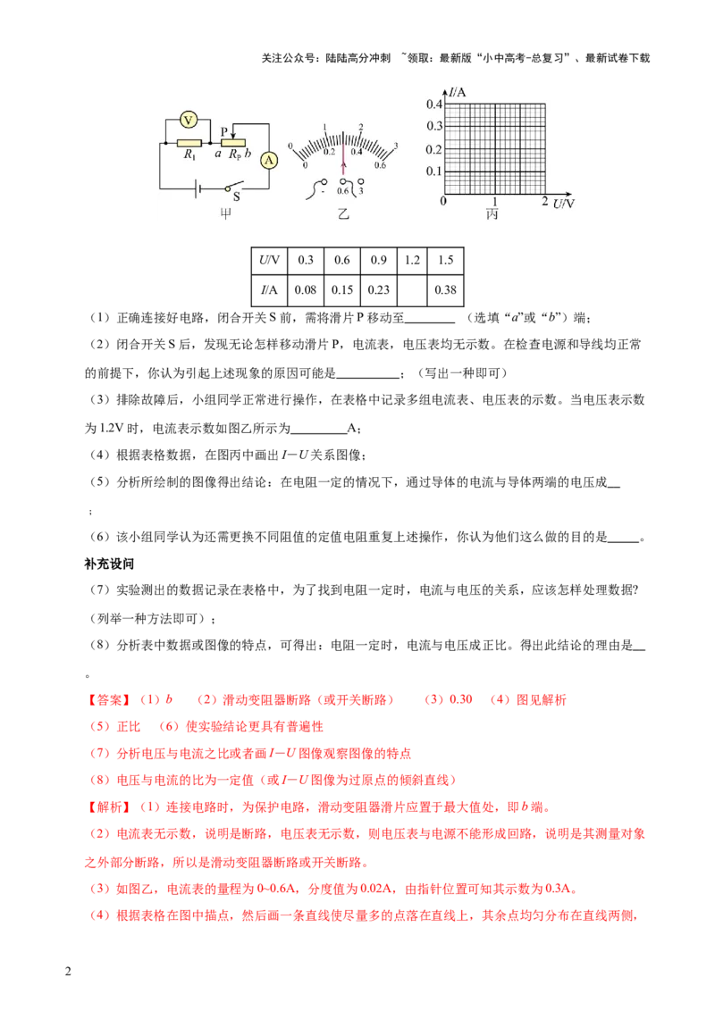 专题15欧姆定律（3大模块知识清单+4个易混易错+3种方法技巧+典例真题精析）（解析版）_02中考总复习（2026版更新中）_04-物理-中考总复习_2025年中考复习资料_2025年中考物理一轮知识梳理