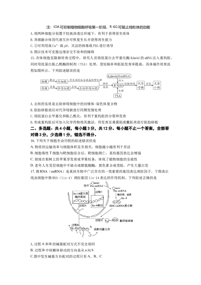 2024-2025学年第一学期六校联合体10月联合调研_A1502026各地模拟卷（超值！）_10月_241023江苏省南京市六校联合体2024-2025学年高三上学期10月期中调研