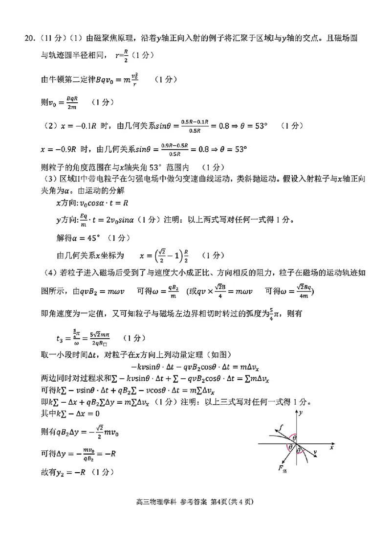 2024-2025学年第一学期天域全国名校协作体联考物理试题答案_A1502026各地模拟卷（超值！）_10月_2410072025届天域全国名校协作体浙江省10月联考