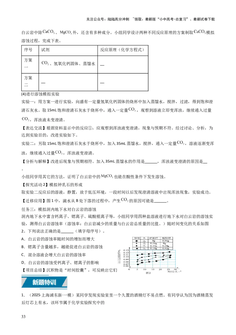 专题13实验基本操作（原卷版）_02中考总复习（2026版更新中）_05-化学-中考总复习_2025年中考复习资料_备战2025年中考化学真题题源解密