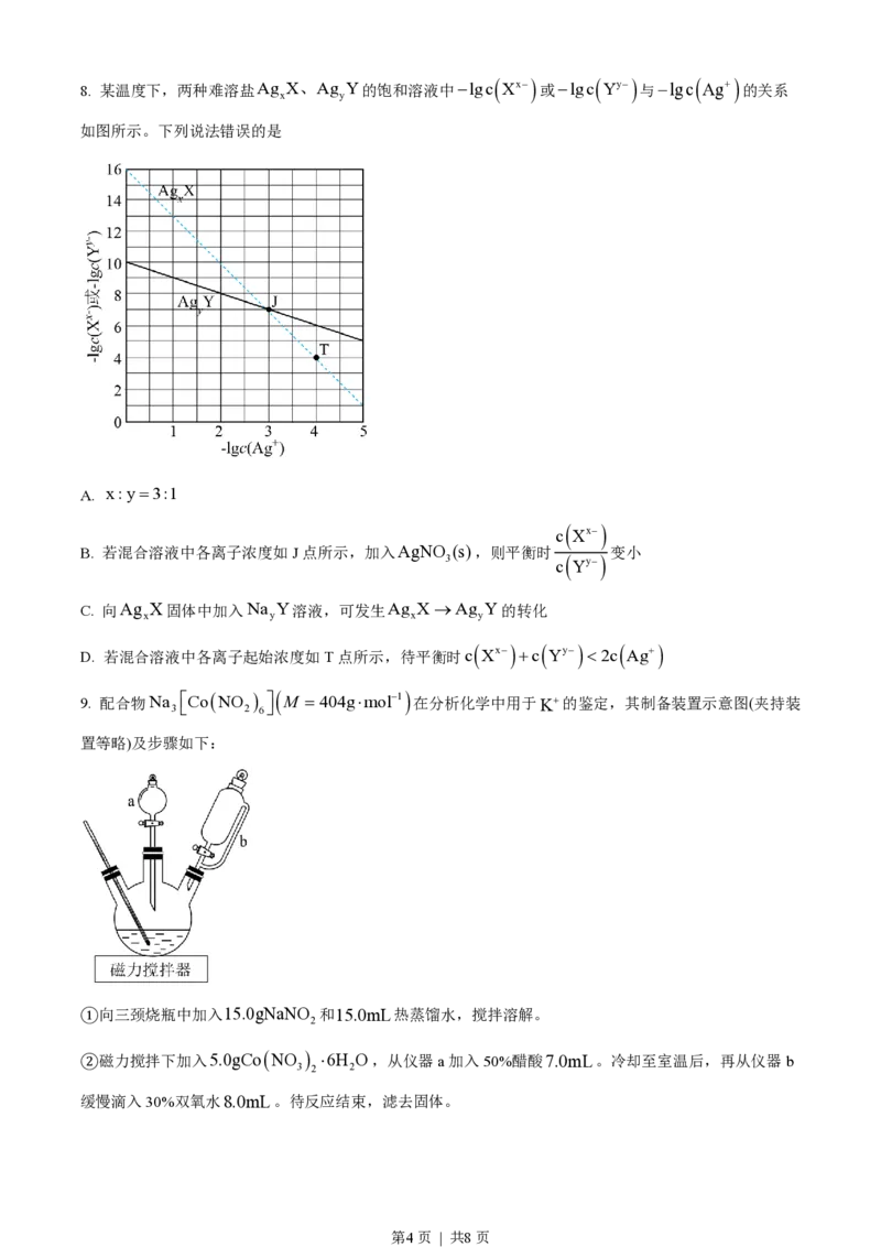 2023年高考化学试卷（河北）（空白卷）_A1502026各地模拟卷（超值！）_赠送：2008-2024全套高考真题_高考化学真题_新&middot;PDF版2008-2024&middot;高考化学真题_版本3：化学（按年份分类）2008-2024