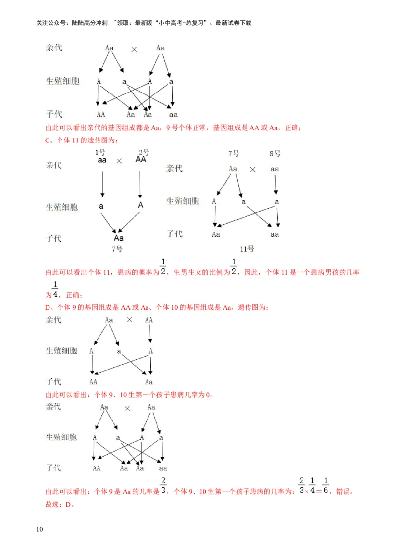 专题14生物遗传和变异、生命起源和进化（解析版）_02中考总复习（2026版更新中）_08-生物-中考总复习_2024年中考复习资料_专项复习_备战2024年中考生物真题题源解密