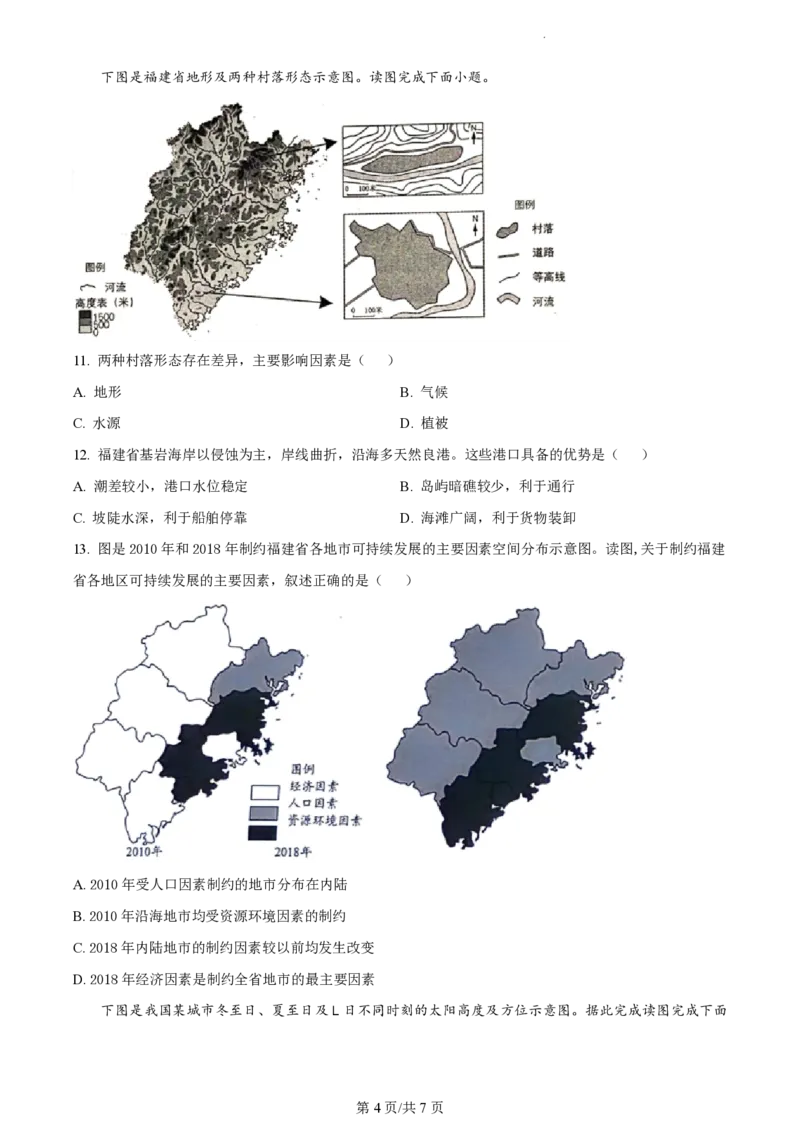2023年高考地理试卷（天津）（空白卷）_A1502026各地模拟卷（超值！）_赠送：2008-2024全套高考真题_高考地理真题_新&middot;PDF版2008-2024&middot;高考地理真题_版本2：地理（按省份分类）2008-2024