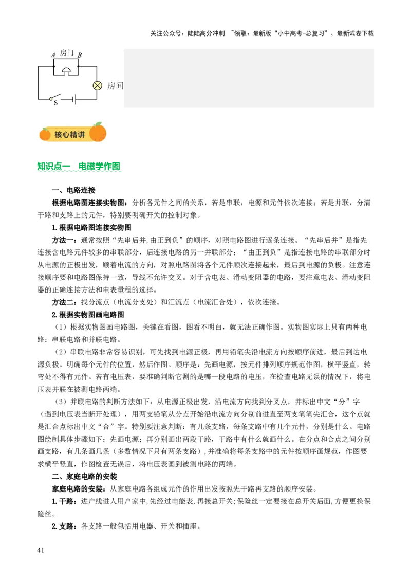 专题14作图题（讲练）（解析版）_02中考总复习（2026版更新中）_04-物理-中考总复习_2025年中考复习资料_2025中考二轮课件ppt+讲义+练习物理_讲义+练习