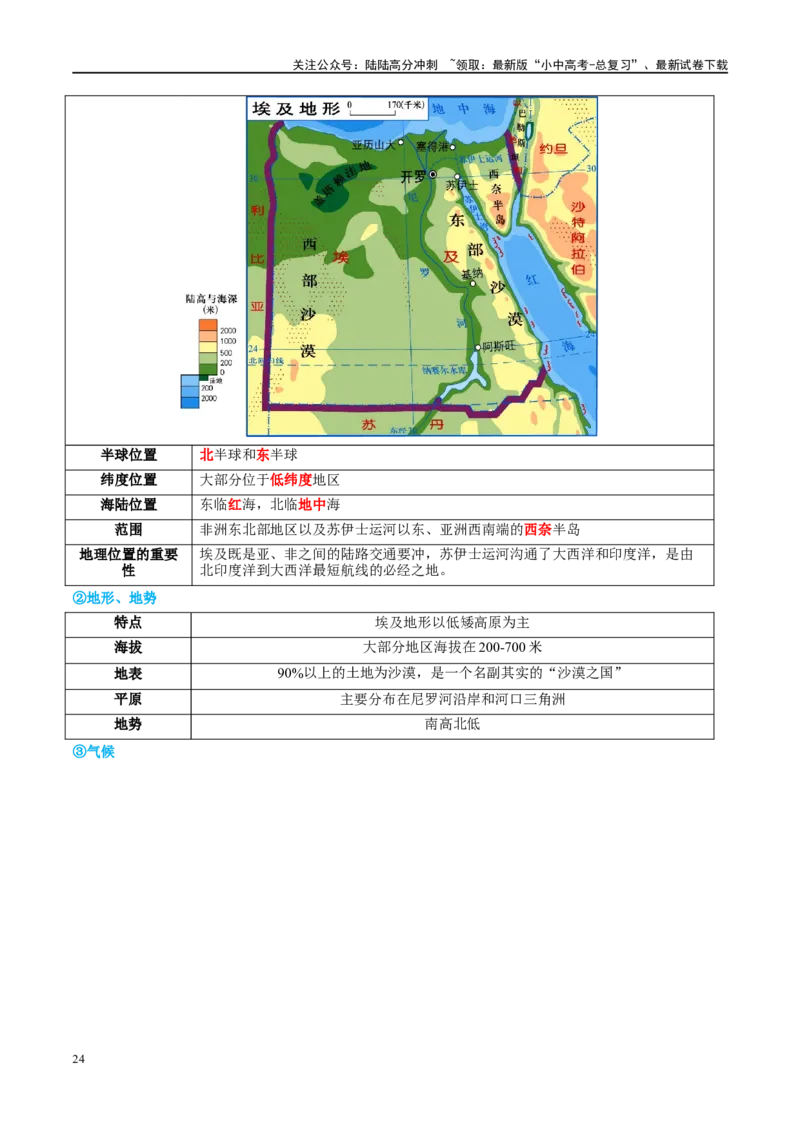 专题13日本和埃及（讲义）（解析版）_02中考总复习（2026版更新中）_09-地理-中考总复习_2024年中考复习资料_一轮复习_❤2024年中考地理一轮复习讲练测（全国通用）_配套讲义