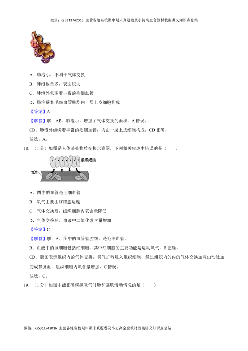 北京市房山区2023-2024学年七年级下学期期中生物试卷(1)_北京初中期末题_C605-京七八九_B京生物七八九_北京7下生物_2022-2024_北京生物7下期中
