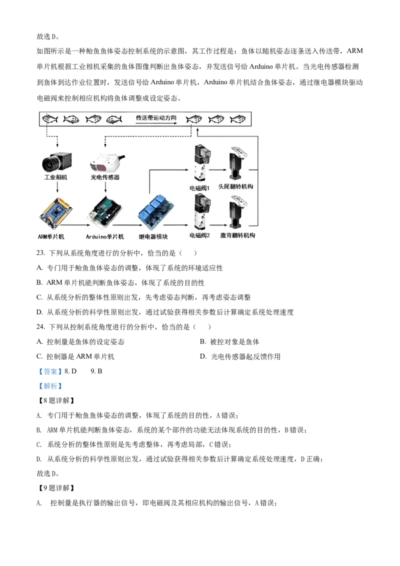 2025年6月浙江省普通高校招生选考技术真题（解析版）_全国卷+地方卷_10.技术_1.浙江历年技术试卷_信息技术