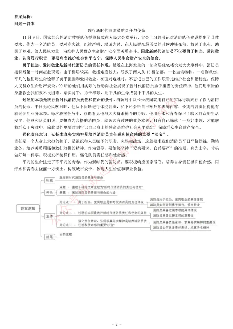 2019年3月2日天津市津南区消防支队编外合同制政府专职消防员招聘考试《综合能力测试》(主观题）_26事业职测+综合_闲鱼2026事业单位职测+综合_职测+综合真题合集ABCDE_A类-综合管理