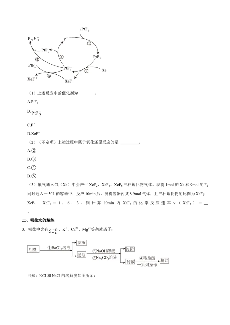 2024年上海高考化学真题（原卷版）_全国卷+地方卷_5.化学_1.化学高考真题试卷_2024年高考-化学_2024年上海自主命题-化学