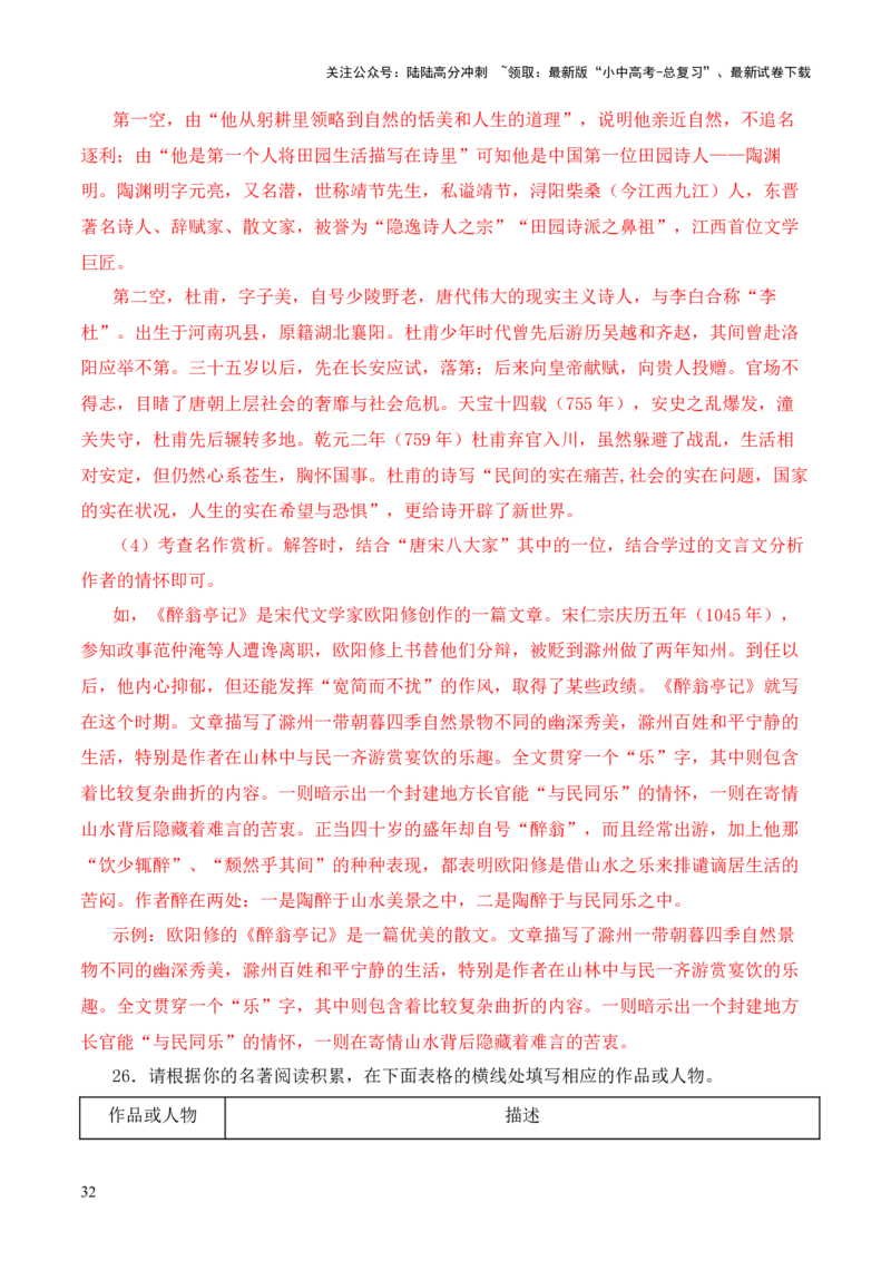 专题12诗第十二-2024年中考语文复习之《经典常谈》章节阅读与训练（解析版）_02中考总复习（2026版更新中）_01-语文-中考总复习_2024年中考资料_专项复习资料