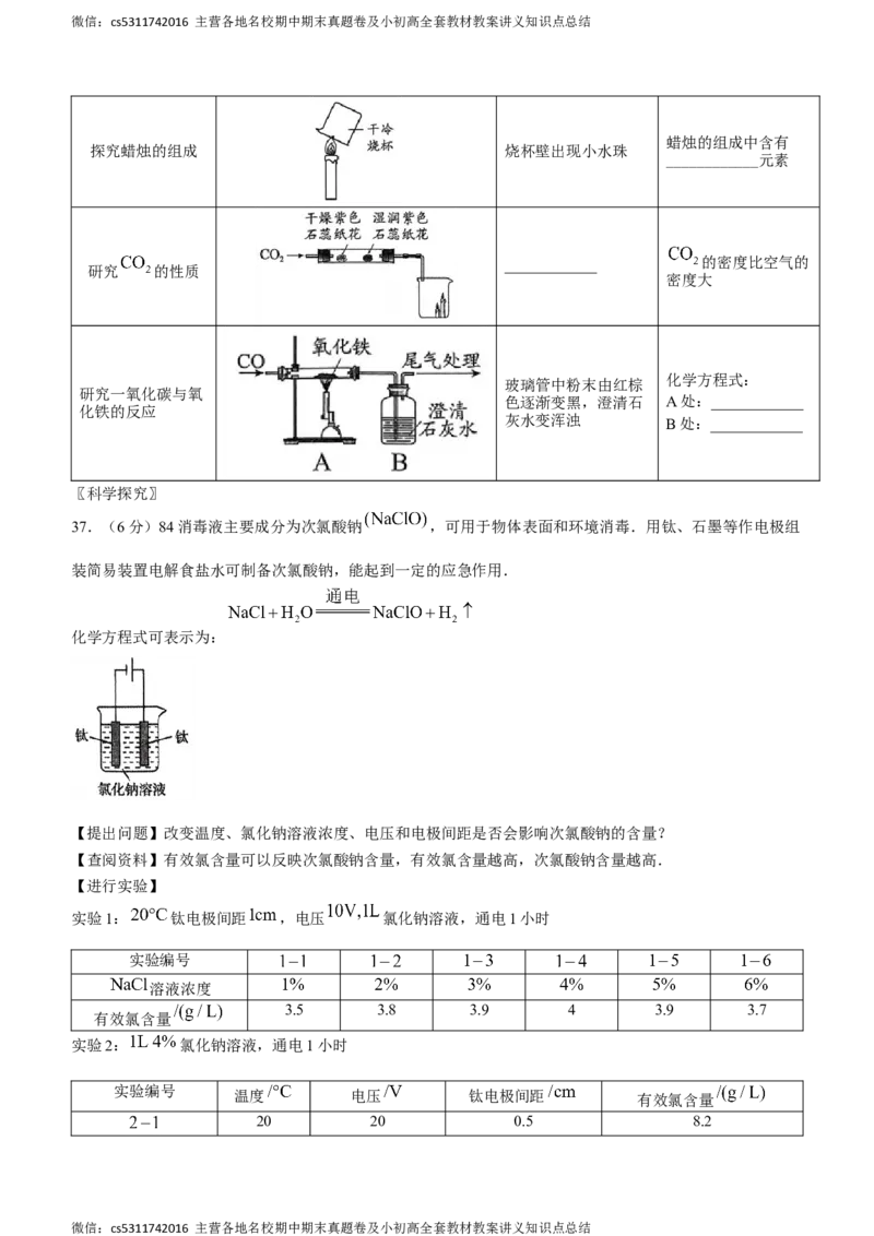 2024年北京市燕山区中考一模化学试题(1)_北京初中期末题_C605-京七八九_B京化学七八九_北京9下化学（含中考模拟）_北京化学9下一二模