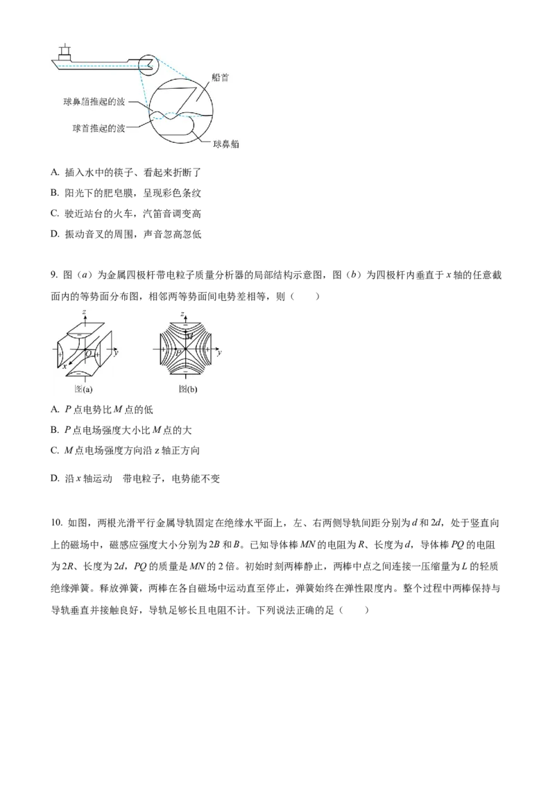 2023年高考辽宁物理真题（原卷版）_全国卷+地方卷_4.物理_1.物理高考真题试卷_2023年高考-物理_2023年辽宁自主命题