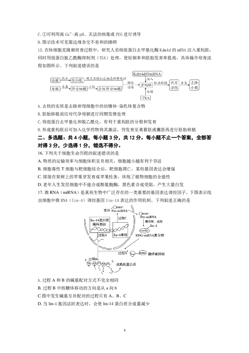 2024-2025学年第一学期六校联合体10月联合调研_A1502026各地模拟卷（超值！）_10月_241023江苏省南京市六校联合体2024-2025学年高三上学期10月期中调研