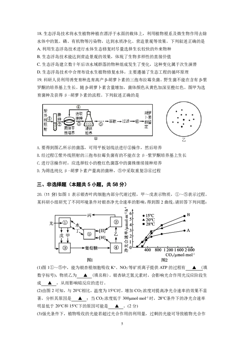 2024-2025学年第一学期六校联合体10月联合调研_A1502026各地模拟卷（超值！）_10月_241023江苏省南京市六校联合体2024-2025学年高三上学期10月期中调研