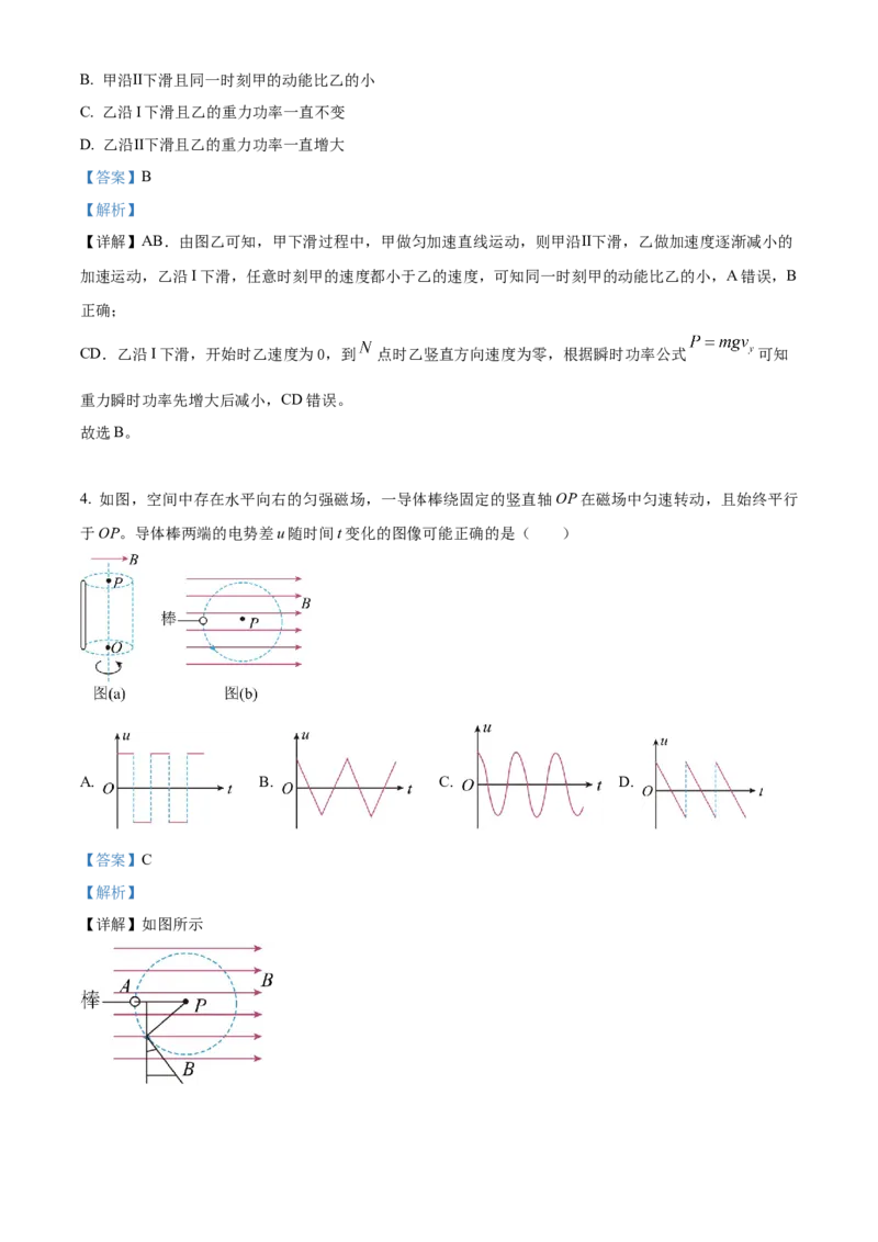 2023年高考辽宁物理真题（解析版）_全国卷+地方卷_4.物理_1.物理高考真题试卷_2023年高考-物理_2023年辽宁自主命题