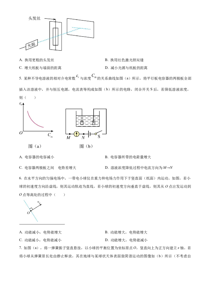 2024年高考物理真题（黑龙江、吉林、辽宁）（原卷版）_全国卷+地方卷_4.物理_1.物理高考真题试卷_2024年高考-物理_2024年高考物理真题（辽宁、黑龙江、吉林）