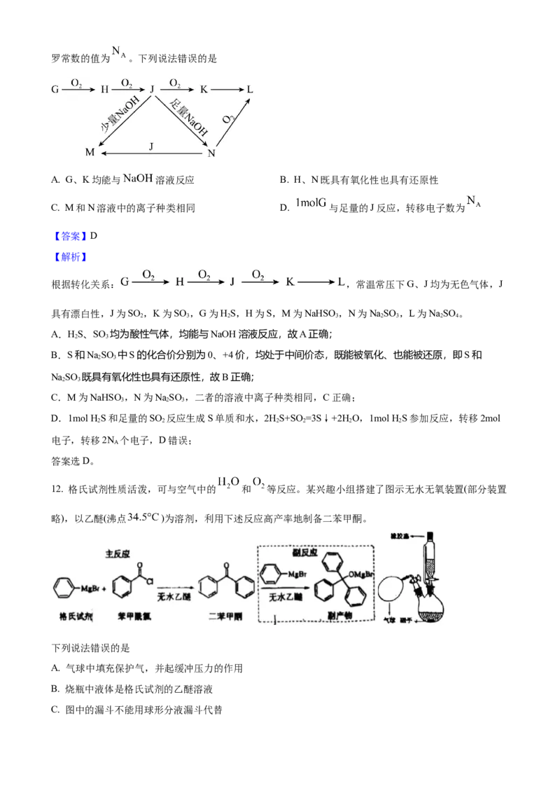 2025年高考化学真题（陕西、山西、青海、宁夏）（解析版）_全国卷+地方卷_5.化学_1.化学高考真题试卷_2025年高考-化学_2025年高考化学真题（陕西山西青海宁夏）