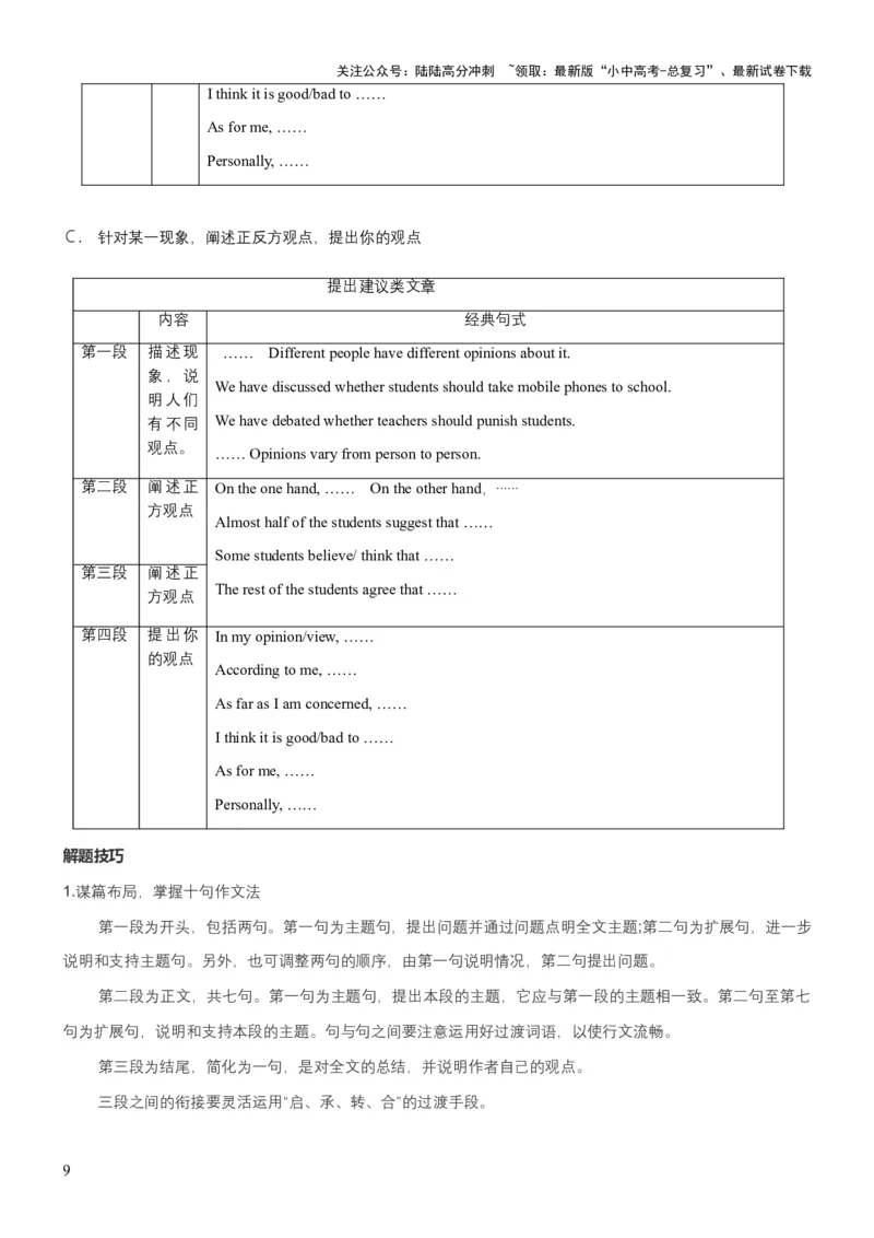 专题12话题写作（讲练）（原卷版）_02中考总复习（2026版更新中）_03-英语-中考总复习_2025中考复习资料_2025中考二轮课件ppt+讲义+练习英语_讲义+练习