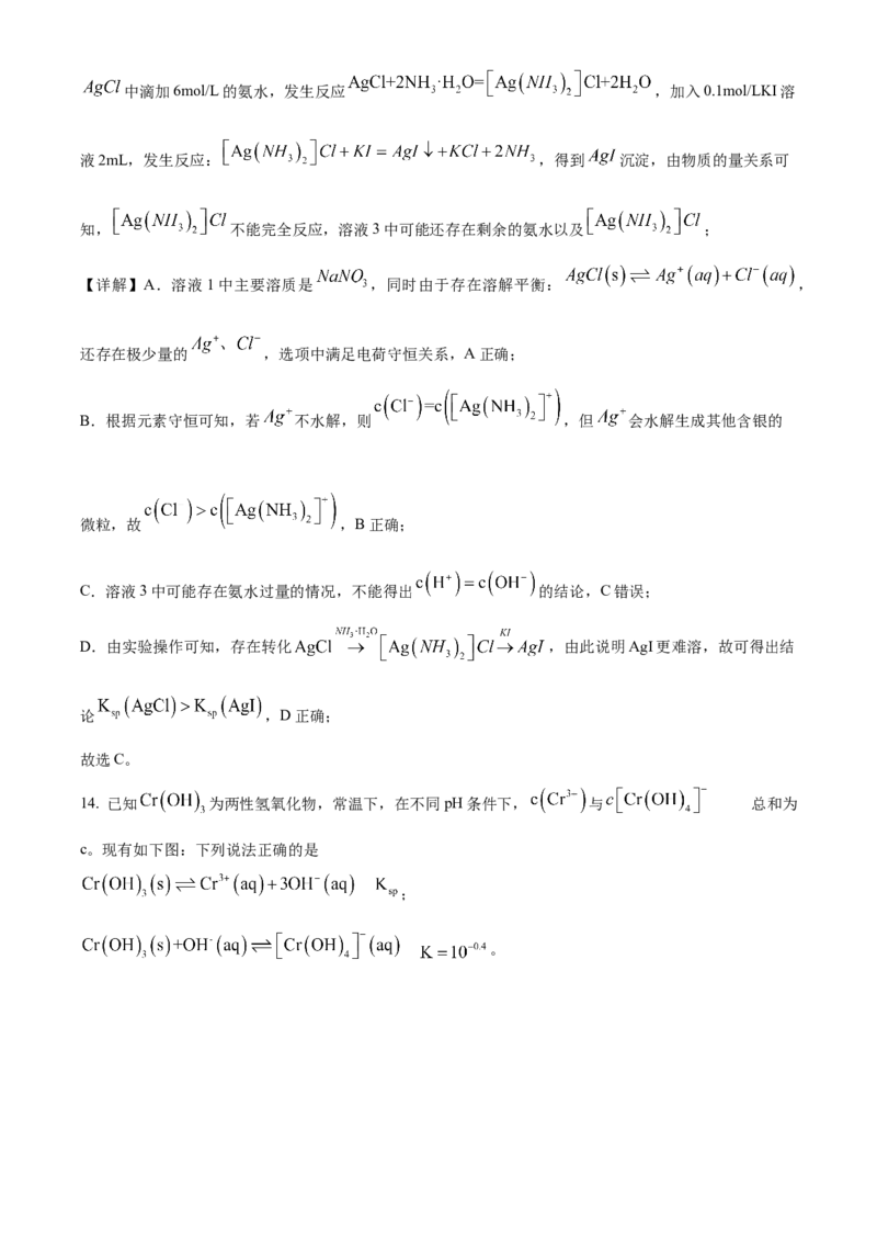 2025年高考化学真题（重庆自主命题）（解析版）_全国卷+地方卷_5.化学_1.化学高考真题试卷_2025年高考-化学_2025年重庆自主命题