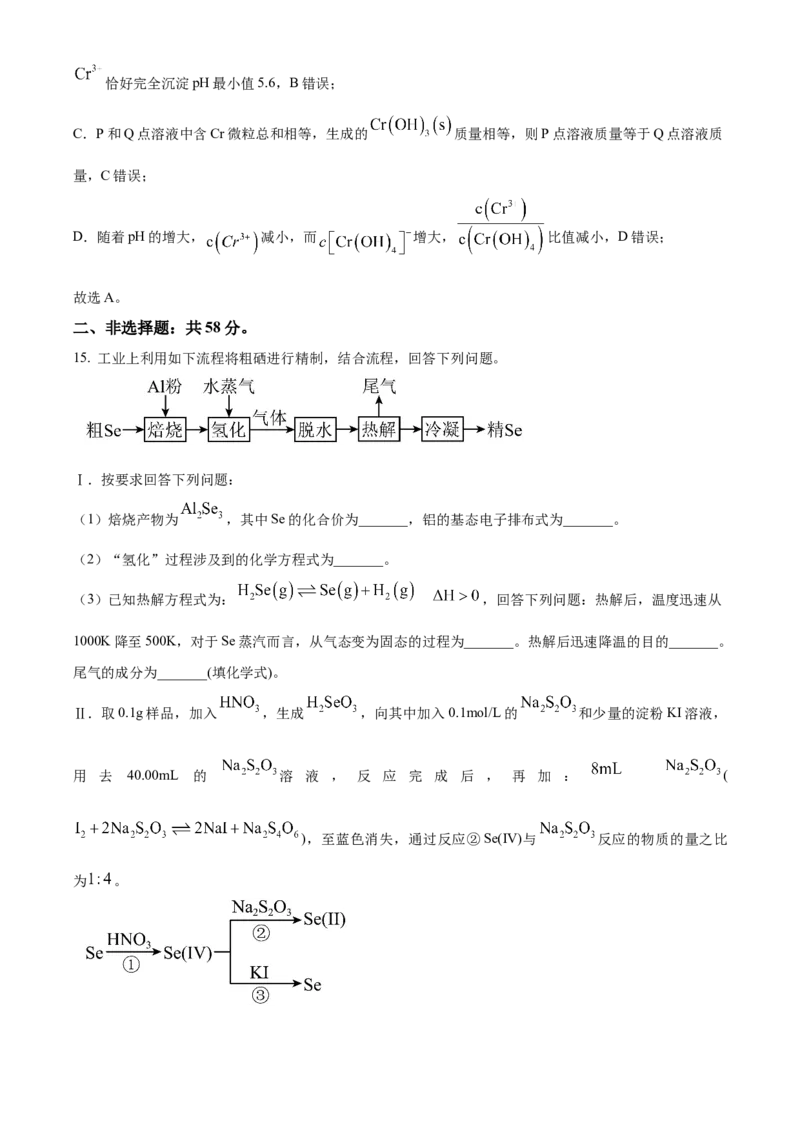 2025年高考化学真题（重庆自主命题）（解析版）_全国卷+地方卷_5.化学_1.化学高考真题试卷_2025年高考-化学_2025年重庆自主命题