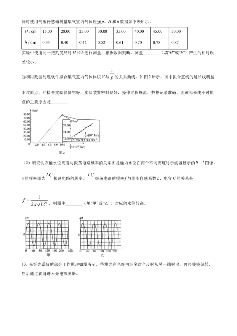 2025年高考物理真题（河北自主命题）（原卷版）_全国卷+地方卷_4.物理_1.物理高考真题试卷_2025年高考-物理_2025年河北自主命题