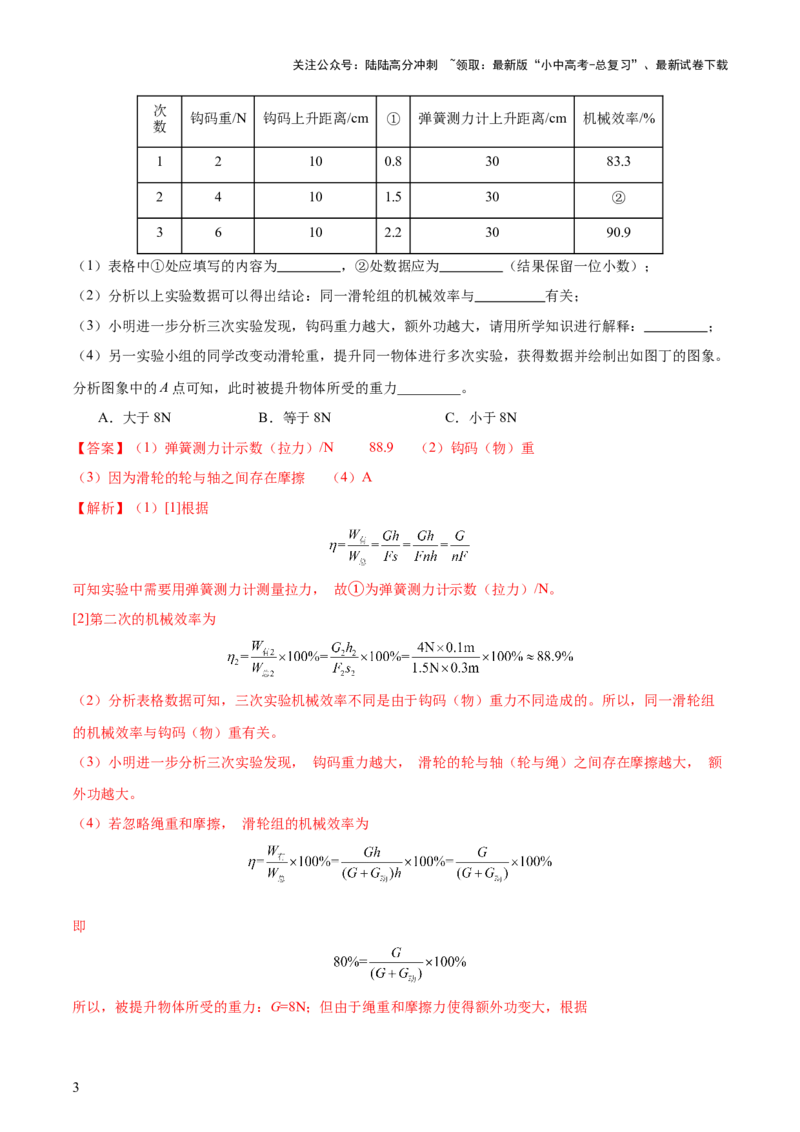 专题13简单机械（3大模块知识清单+5个易混易错+5种方法技巧+典例真题精析）（解析版）_02中考总复习（2026版更新中）_04-物理-中考总复习_2025年中考复习资料_2025年中考物理一轮知识梳理