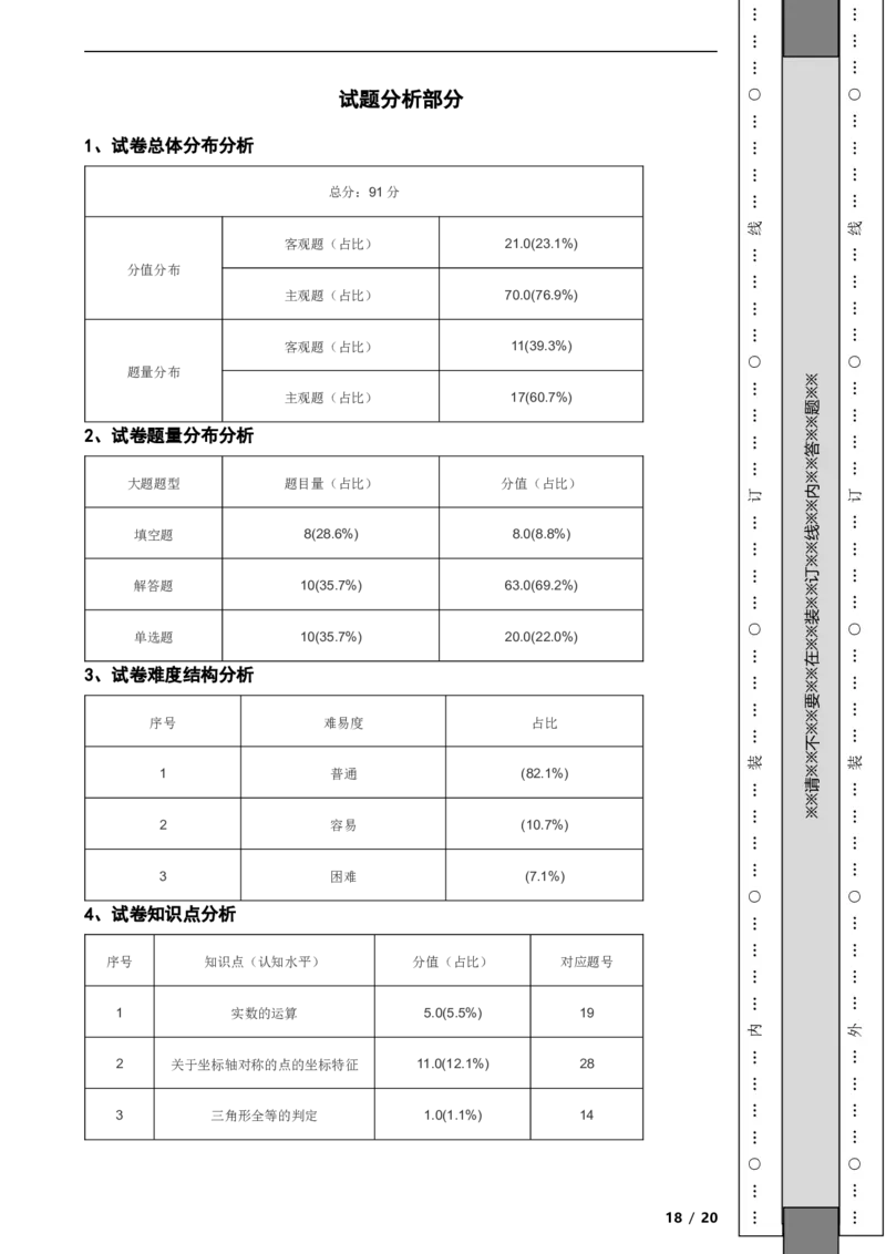 北京市东城区2020-2021学年八年级上学期数学期末试卷解析版(1)_北京初中期末题_C605-京七八九_B京市数学七八九_北京数学八上_2022-2023前