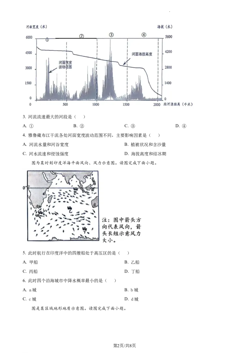 2023年高考地理试卷（天津）（答案卷）_A1502026各地模拟卷（超值！）_赠送：2008-2024全套高考真题_高考地理真题_新&middot;Word版2008-2024&middot;高考地理真题_版本2：地理（按省份分类）2008-2024