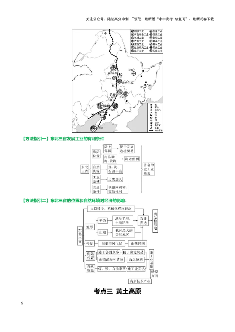 专题13北方地区-2025年中考地理知识点梳理（背诵版）_02中考总复习（2026版更新中）_09-地理-中考总复习_2025中考地理复习资料_2025年中考地理知识点_挖空版+背诵版