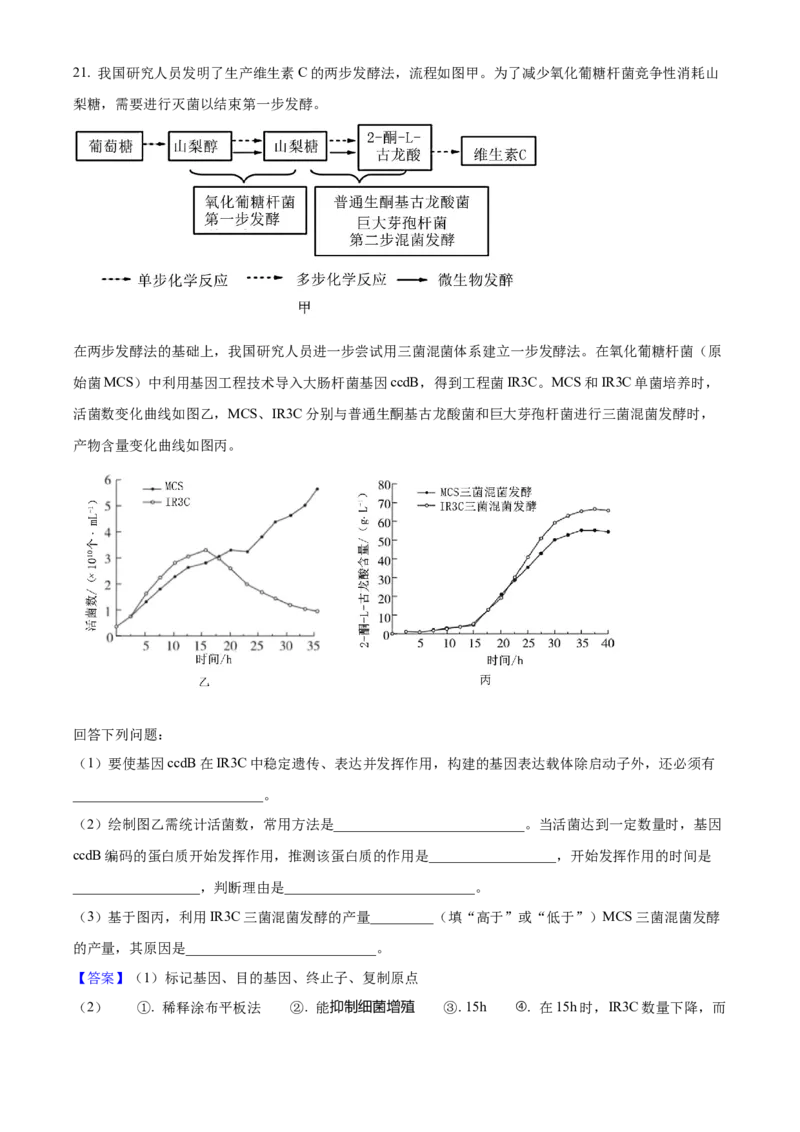 2025年高考生物真题（云南自主命题）（解析版）_全国卷+地方卷_6.生物_1.生物高考真题试卷_2025年高考-生物_2025年云南自主命题