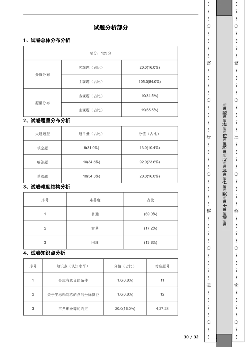 北京市西城区2020-2021学年八年级上学期数学期末试卷解析版(1)_北京初中期末题_C605-京七八九_B京市数学七八九_北京数学八上_2022-2023前