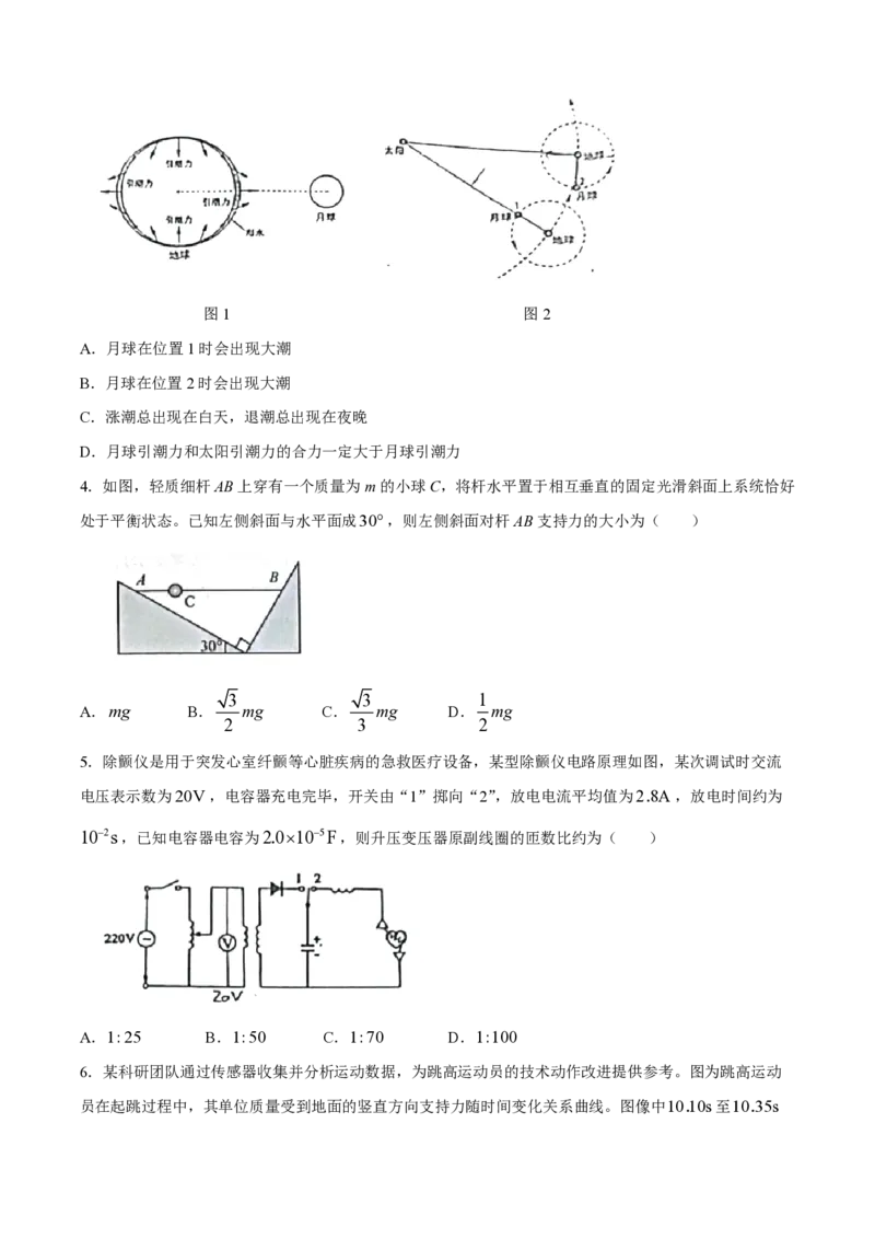 2023年高考物理试卷（河北）（答案卷）_A1502026各地模拟卷（超值！）_赠送：2008-2024全套高考真题_高考物理真题_新&middot;PDF版2008-2024&middot;高考物理真题_版本2：物理（按省份分类）2008-2024