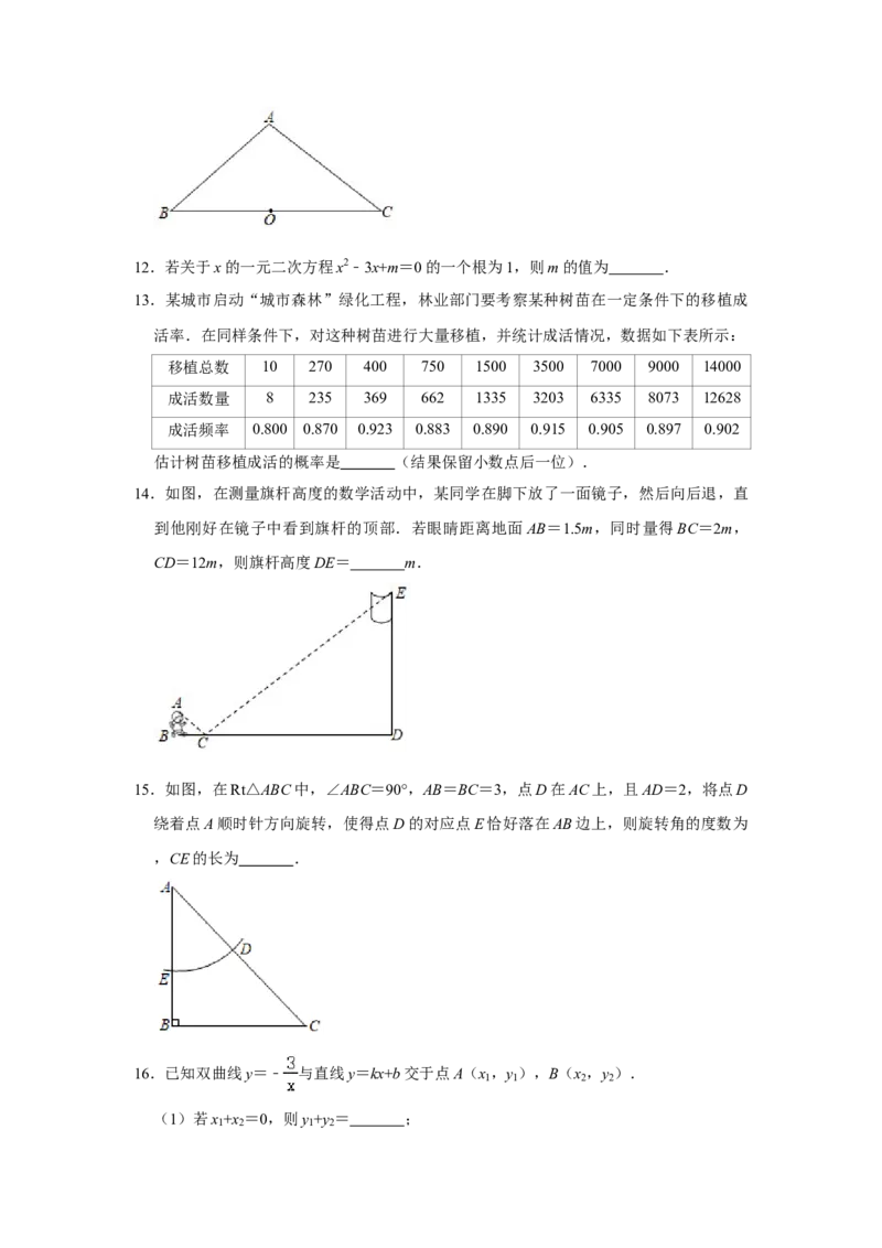 北京市海淀区2020-2021学年九年级上学期期末数学试卷解析版(1)_北京初中期末题_C605-京七八九_B京市数学七八九_北京9上数学_2020-2021