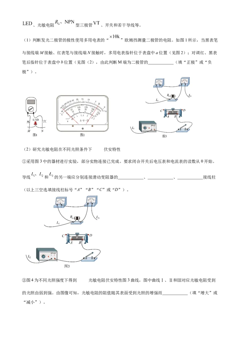 2024年高考物理真题（河北自主命题）（解析版）_全国卷+地方卷_4.物理_1.物理高考真题试卷_2024年高考-物理_2024年河北自主命题-物理