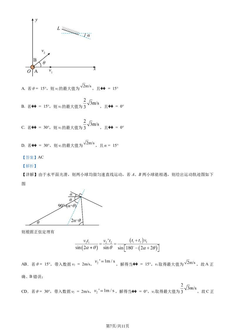 2024年高考物理试卷（湖南）（第7-10题，第15题）（解析版）_A1502026各地模拟卷（超值！）_赠送：2008-2024全套高考真题_高考物理真题_新&middot;Word版2008-2024&middot;高考物理真题
