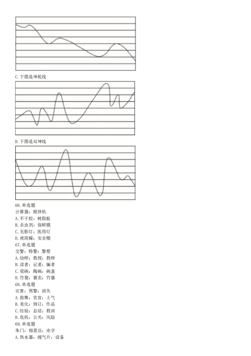 2020年7月25日全国事业单位联考A类《职业能力倾向测验》题（安徽湖北内蒙古青海甘肃广西宁夏云南四川网友回忆版）_26事业职测+综合_闲鱼2026事业单位职测+综合_A类-综合管理_联考A类