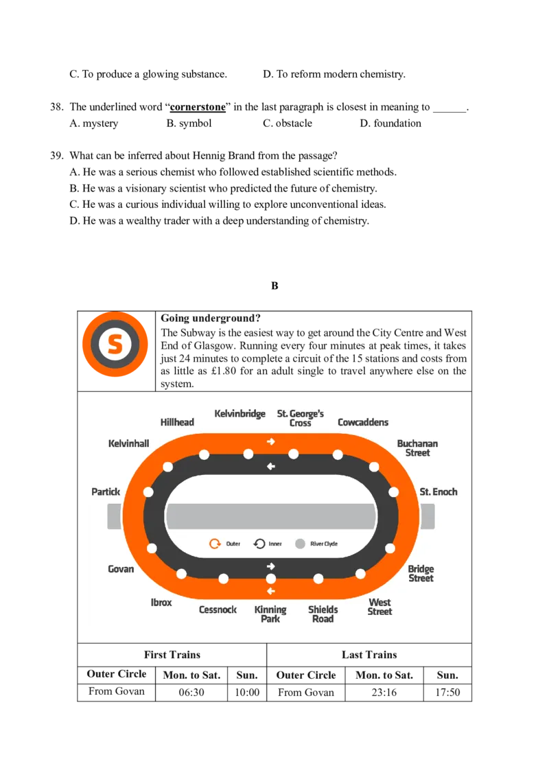 上海市奉贤区2024-2025学年高三上学期一模英语试卷（含答案）_A1502026各地模拟卷（超值！）_12月_241216上海市奉贤区2025届高三上学期一模