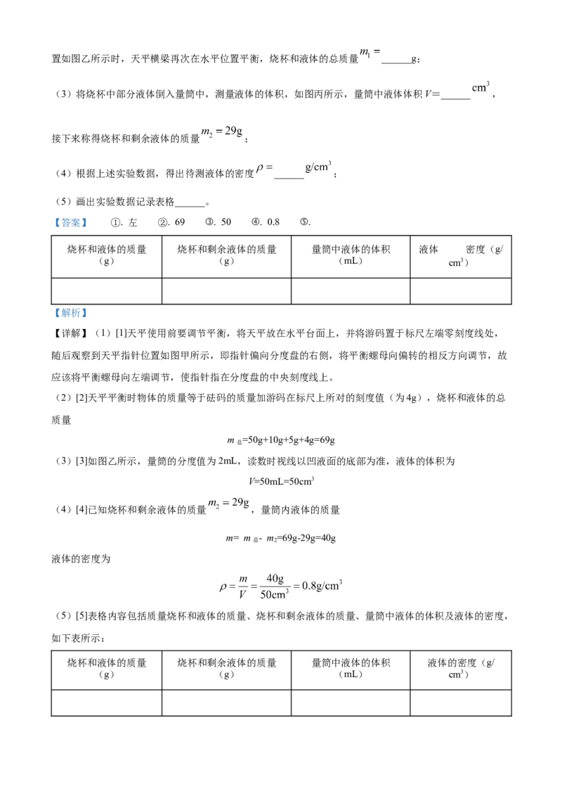 精品解析：北京市丰台区2022-2023学年八年级上学期期末练习物理试题（解析版）(1)_北京初中期末题_C605-京七八九_B京物理八九_物理_八年级上学期物理_2022-2023