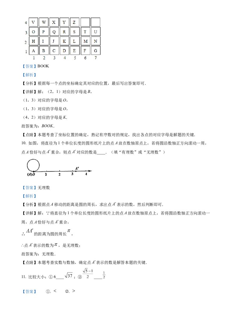 精品解析：北京市回民中学2022-2023学年七年级下学期期中数学试卷（解析版）(1)_北京初中期末题_C605-京七八九_B京市数学七八九_北京7下数学_2022-2024_北京数学7下期中